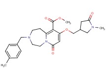 methyl 3-(4-methylbenzyl)-9-[(1-methyl-5-oxo-3-pyrrolidinyl)methoxy]-7-oxo-1,2,3,4,5,7-hexahydropyrido[1,2-d][1,4]diazepine-10-carboxylate