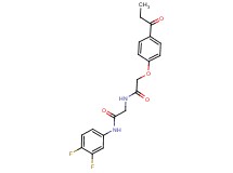 N-{2-[(3,4-difluorophenyl)amino]-2-oxoethyl}-2-(4-propionylphenoxy)acetamide