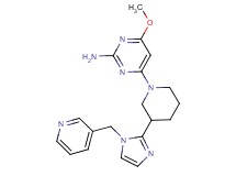 4-methoxy-6-{3-[1-(3-pyridinylmethyl)-1H-imidazol-2-yl]-1-piperidinyl}-2-pyrimidinamine