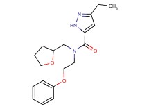 3-ethyl-N-(2-phenoxyethyl)-N-(tetrahydrofuran-2-ylmethyl)-1H-pyrazole-5-carboxamide