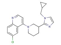6-chloro-4-{3-[1-(cyclopropylmethyl)-1H-imidazol-2-yl]piperidin-1-yl}quinoline