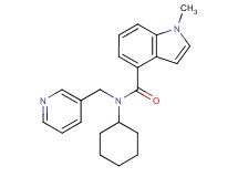 N-cyclohexyl-1-methyl-N-(pyridin-3-ylmethyl)-1H-indole-4-carboxamide