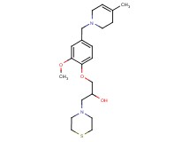 1-{2-methoxy-4-[(4-methyl-3,6-dihydropyridin-1(2H)-yl)methyl]phenoxy}-3-thiomorpholin-4-ylpropan-2-ol