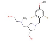 2-[{[(3R*,4R*)-1-(2,6-difluoro-4-methoxybenzyl)-4-(hydroxymethyl)pyrrolidin-3-yl]methyl}(methyl)amino]ethanol