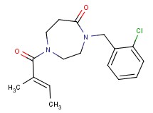 4-(2-chlorobenzyl)-1-[(2E)-2-methyl-2-butenoyl]-1,4-diazepan-5-one