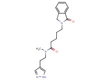 N-methyl-5-(1-oxo-1,3-dihydro-2H-isoindol-2-yl)-N-[2-(1H-pyrazol-4-yl)ethyl]pentanamide