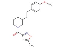 3-[2-(4-methoxyphenyl)ethyl]-1-[(5-methyl-3-isoxazolyl)carbonyl]piperidine