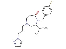 4-(4-fluorobenzyl)-3-isopropyl-1-[3-(1H-pyrazol-1-yl)propyl]-1,4-diazepan-5-one