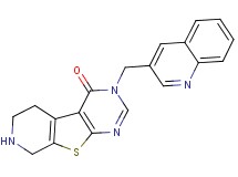 3-(3-quinolinylmethyl)-5,6,7,8-tetrahydropyrido[4',3':4,5]thieno[2,3-d]pyrimidin-4(3H)-one dihydrochloride