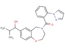 2-methyl-1-{4-[2-(1H-pyrazol-1-yl)benzoyl]-2,3,4,5-tetrahydro-1,4-benzoxazepin-7-yl}-1-propanol