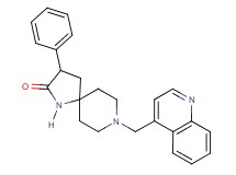 3-phenyl-8-(4-quinolinylmethyl)-1,8-diazaspiro[4.5]decan-2-one