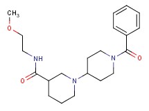 1'-benzoyl-N-(2-methoxyethyl)-1,4'-bipiperidine-3-carboxamide