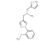 1-[1-(2-methoxyphenyl)-1H-pyrazol-4-yl]-N-methyl-N-(1H-pyrazol-3-ylmethyl)methanamine