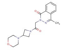 4-methyl-2-{2-[3-(4-morpholinyl)-1-azetidinyl]-2-oxoethyl}-1(2H)-phthalazinone
