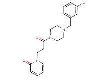1-{3-[4-(3-chlorobenzyl)-1-piperazinyl]-3-oxopropyl}-2(1H)-pyridinone