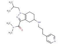 1-isobutyl-N,N-dimethyl-5-{[3-(4-pyridinyl)propyl]amino}-4,5,6,7-tetrahydro-1H-indazole-3-carboxamide