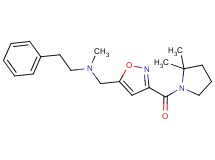 ({3-[(2,2-dimethylpyrrolidin-1-yl)carbonyl]isoxazol-5-yl}methyl)methyl(2-phenylethyl)amine