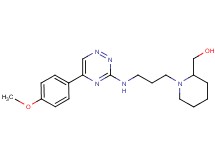 [1-(3-{[5-(4-methoxyphenyl)-1,2,4-triazin-3-yl]amino}propyl)-2-piperidinyl]methanol