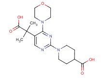 1-[5-(1-carboxy-1-methylethyl)-4-morpholin-4-ylpyrimidin-2-yl]piperidine-4-carboxylic acid