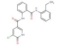 5-chloro-N-(2-{[(2-ethylphenyl)amino]carbonyl}phenyl)-6-oxo-1,6-dihydropyridine-3-carboxamide