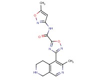 N-(5-methyl-3-isoxazolyl)-3-(3-methyl-5,6,7,8-tetrahydro-2,7-naphthyridin-4-yl)-1,2,4-oxadiazole-5-carboxamide