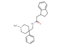 2-(2,3-dihydro-1H-inden-1-yl)-N-[(1-methyl-4-phenyl-4-piperidinyl)methyl]acetamide
