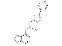 (2,1,3-benzoxadiazol-4-ylmethyl)methyl[(3-pyridin-4-yl-1,2,4-oxadiazol-5-yl)methyl]amine