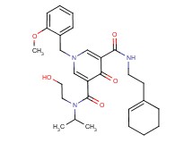 N'-[2-(1-cyclohexen-1-yl)ethyl]-N-(2-hydroxyethyl)-N-isopropyl-1-(2-methoxybenzyl)-4-oxo-1,4-dihydro-3,5-pyridinedicarboxamide