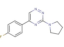 5-(4-fluorophenyl)-3-(1-pyrrolidinyl)-1,2,4-triazine