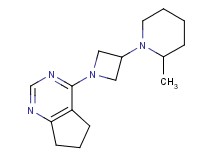 4-[3-(2-methyl-1-piperidinyl)-1-azetidinyl]-6,7-dihydro-5H-cyclopenta[d]pyrimidine