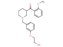 {1-[3-(2-hydroxyethoxy)benzyl]-3-piperidinyl}[2-(methylthio)phenyl]methanone