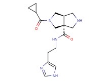 (3aR*,6aR*)-2-(cyclopropylcarbonyl)-N-[2-(1H-imidazol-4-yl)ethyl]hexahydropyrrolo[3,4-c]pyrrole-3a(1H)-carboxamide