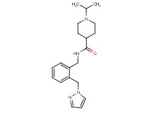 1-isopropyl-N-[2-(1H-pyrazol-1-ylmethyl)benzyl]piperidine-4-carboxamide