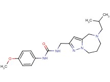 N-[(5-isobutyl-5,6,7,8-tetrahydro-4H-pyrazolo[1,5-a][1,4]diazepin-2-yl)methyl]-N'-(4-methoxyphenyl)urea