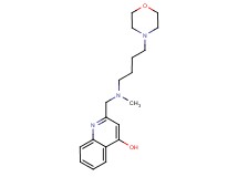 2-{[methyl(4-morpholin-4-ylbutyl)amino]methyl}quinolin-4-ol
