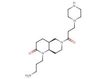 rel-(4aS,8aR)-1-(3-aminopropyl)-6-[3-(1-piperazinyl)propanoyl]octahydro-1,6-naphthyridin-2(1H)-one dihydrochloride
