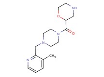 2-({4-[(3-methyl-2-pyridinyl)methyl]-1-piperazinyl}carbonyl)morpholine