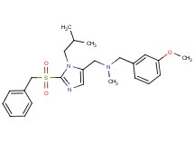 1-[2-(benzylsulfonyl)-1-isobutyl-1H-imidazol-5-yl]-N-(3-methoxybenzyl)-N-methylmethanamine