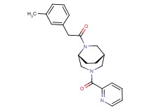 (1S*,5R*)-6-[(3-methylphenyl)acetyl]-3-(2-pyridinylcarbonyl)-3,6-diazabicyclo[3.2.2]nonane
