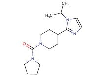 4-(1-isopropyl-1H-imidazol-2-yl)-1-(1-pyrrolidinylcarbonyl)piperidine