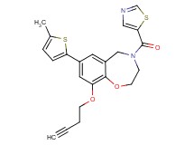 9-(3-butyn-1-yloxy)-7-(5-methyl-2-thienyl)-4-(1,3-thiazol-5-ylcarbonyl)-2,3,4,5-tetrahydro-1,4-benzoxazepine