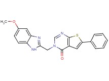 3-[(5-methoxy-1H-benzimidazol-2-yl)methyl]-6-phenylthieno[2,3-d]pyrimidin-4(3H)-one