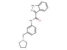 N-[3-(1-pyrrolidinylmethyl)phenyl]-1H-indazole-3-carboxamide trifluoroacetate