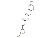 (2E)-N-[1-(4-methylbenzyl)cyclopropyl]-3-(1-methyl-1H-pyrazol-4-yl)acrylamide
