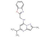 N-(1,3-benzoxazol-2-ylmethyl)-5-isopropyl-2-methylpyrazolo[1,5-a]pyrimidin-7-amine
