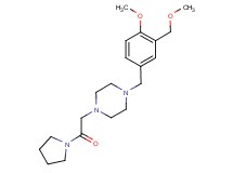 1-[4-methoxy-3-(methoxymethyl)benzyl]-4-(2-oxo-2-pyrrolidin-1-ylethyl)piperazine