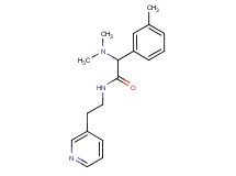 2-(dimethylamino)-2-(3-methylphenyl)-N-[2-(3-pyridinyl)ethyl]acetamide