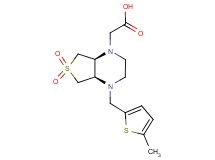 [(4aR*,7aS*)-4-[(5-methyl-2-thienyl)methyl]-6,6-dioxidohexahydrothieno[3,4-b]pyrazin-1(2H)-yl]acetic acid