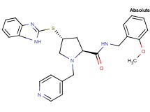 (4R)-4-(1H-benzimidazol-2-ylthio)-N-(2-methoxybenzyl)-1-(4-pyridinylmethyl)-L-prolinamide