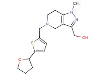 (1-methyl-5-{[5-(tetrahydrofuran-2-yl)-2-thienyl]methyl}-4,5,6,7-tetrahydro-1H-pyrazolo[4,3-c]pyridin-3-yl)methanol